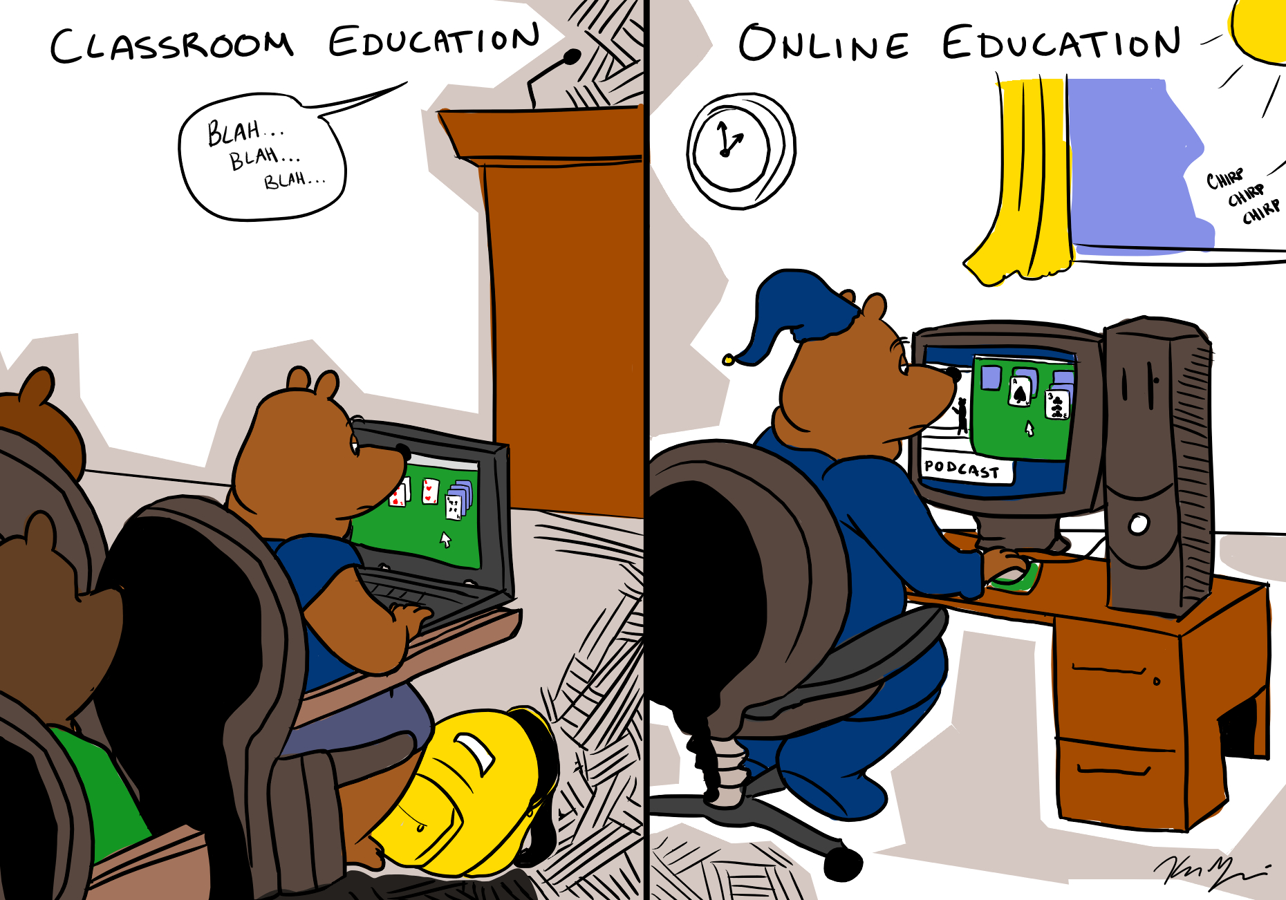Editorial Cartoon: Education - Daily Bruin
