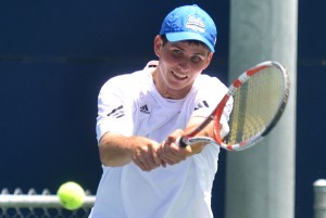 Sophomore Dennis Novikov was one of the UCLA tennis players who competed in the offseason. Novikov made a surprising individual run in the U.S. Open after winning the Boys’ 18s Nationals.