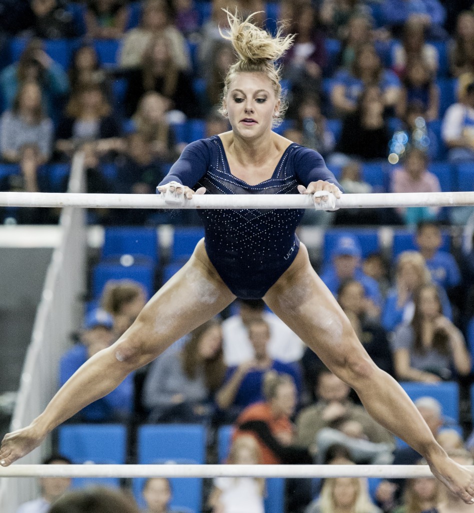 UCLA takes second at gymnastics tri-meet, beating Utah - Daily Bruin