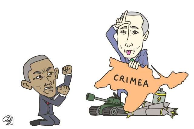 Editorial Cartoon Conflict Over Crimea Daily Bruin