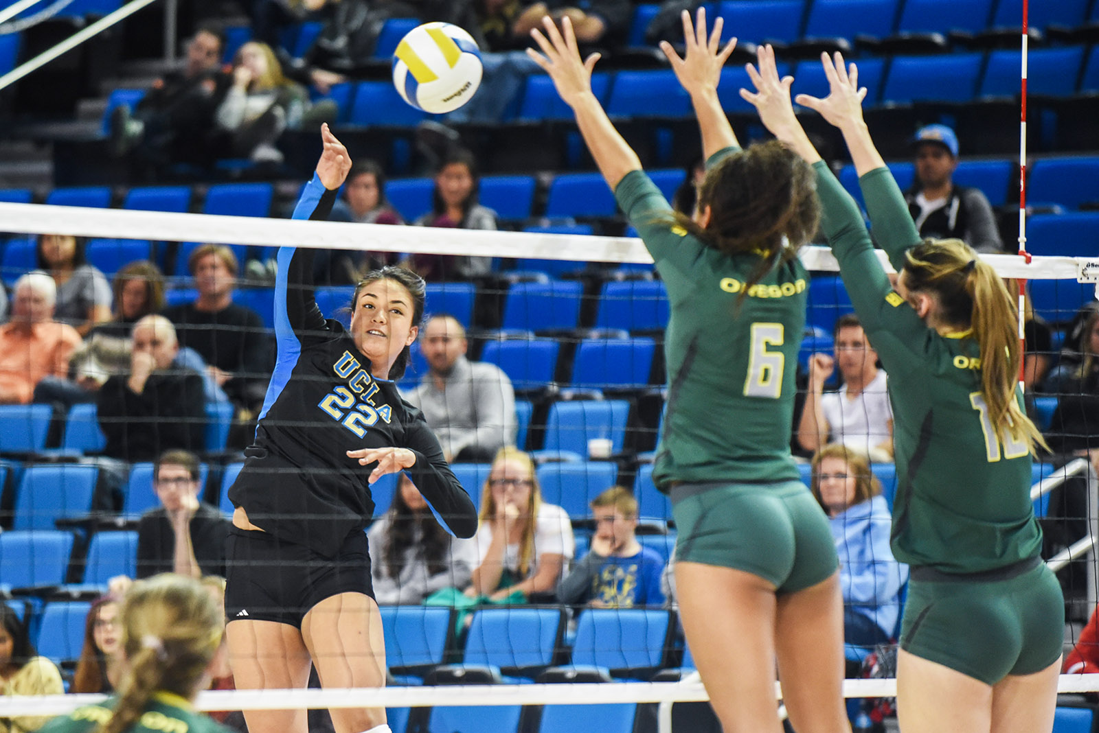 Women’s volleyball falls in five sets to unranked Oregon - Daily Bruin