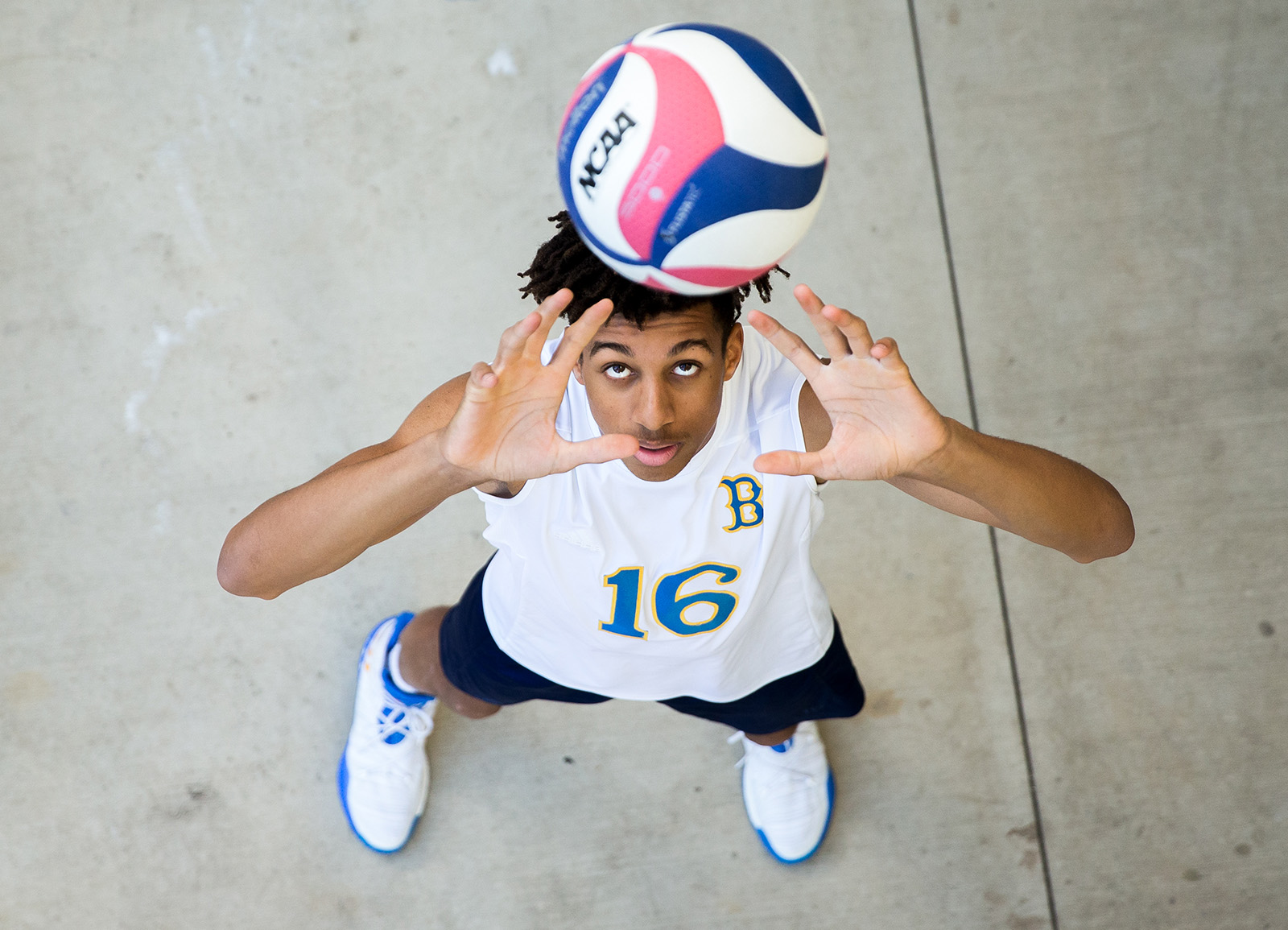 UCLA men’s volleyball player serves up volleyballs and fresh beats