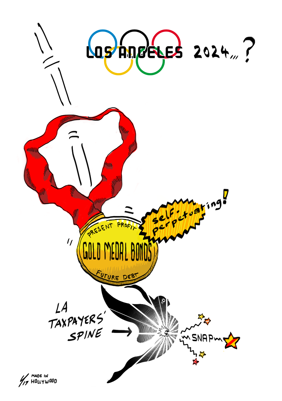 Editorial Cartoon: Gold medal - Daily Bruin