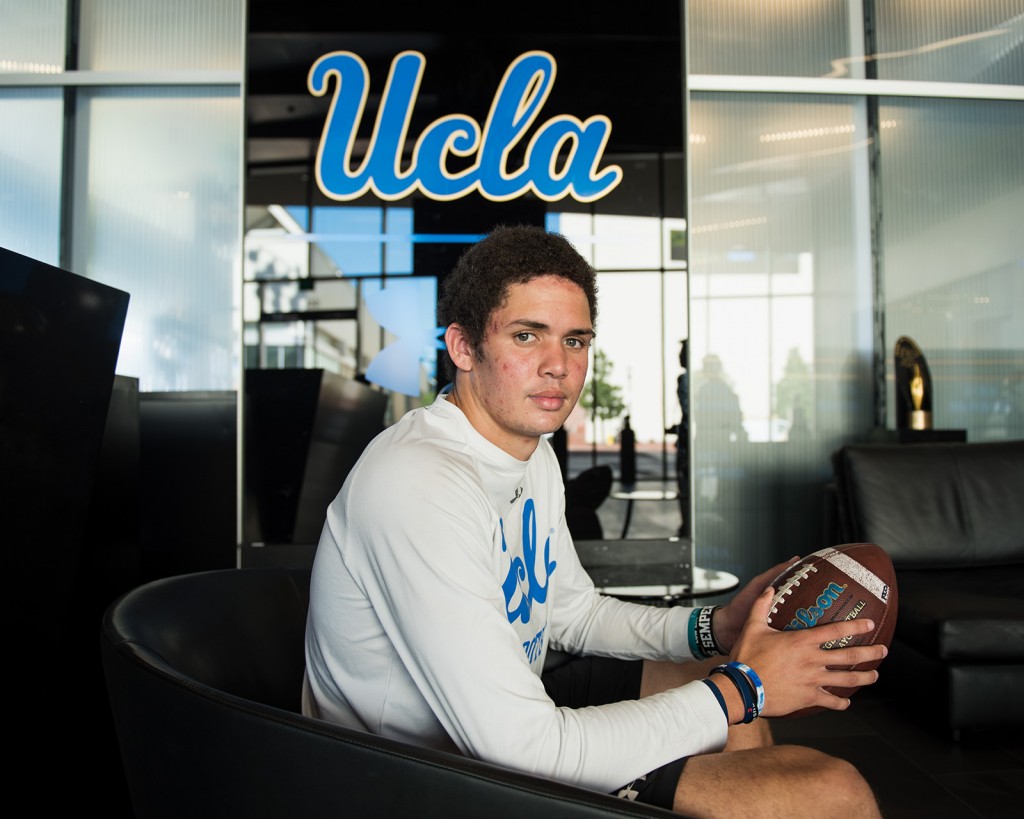 UCLA quarterback football legacy Austin Burton stays ready behind