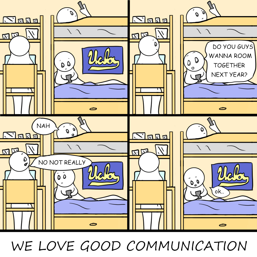 Editorial Cartoon: Good communication, good roommates - Daily Bruin