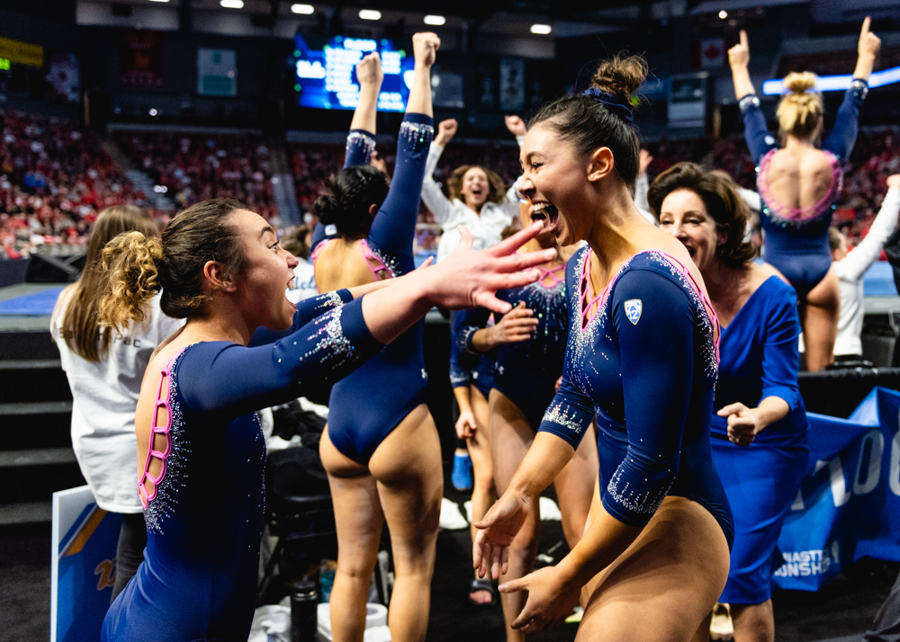 Gymnastics wins second straight Pac12 title, posts highest national