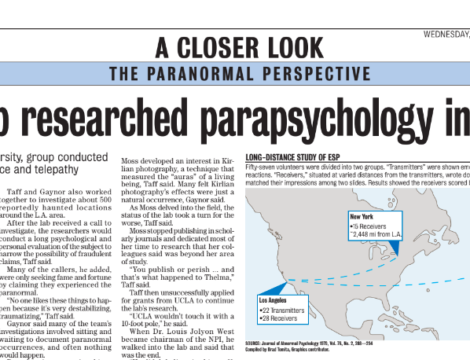 Throwback Thursday A Look Back At Ucla S Paranormal Research During The 70s Daily Bruin