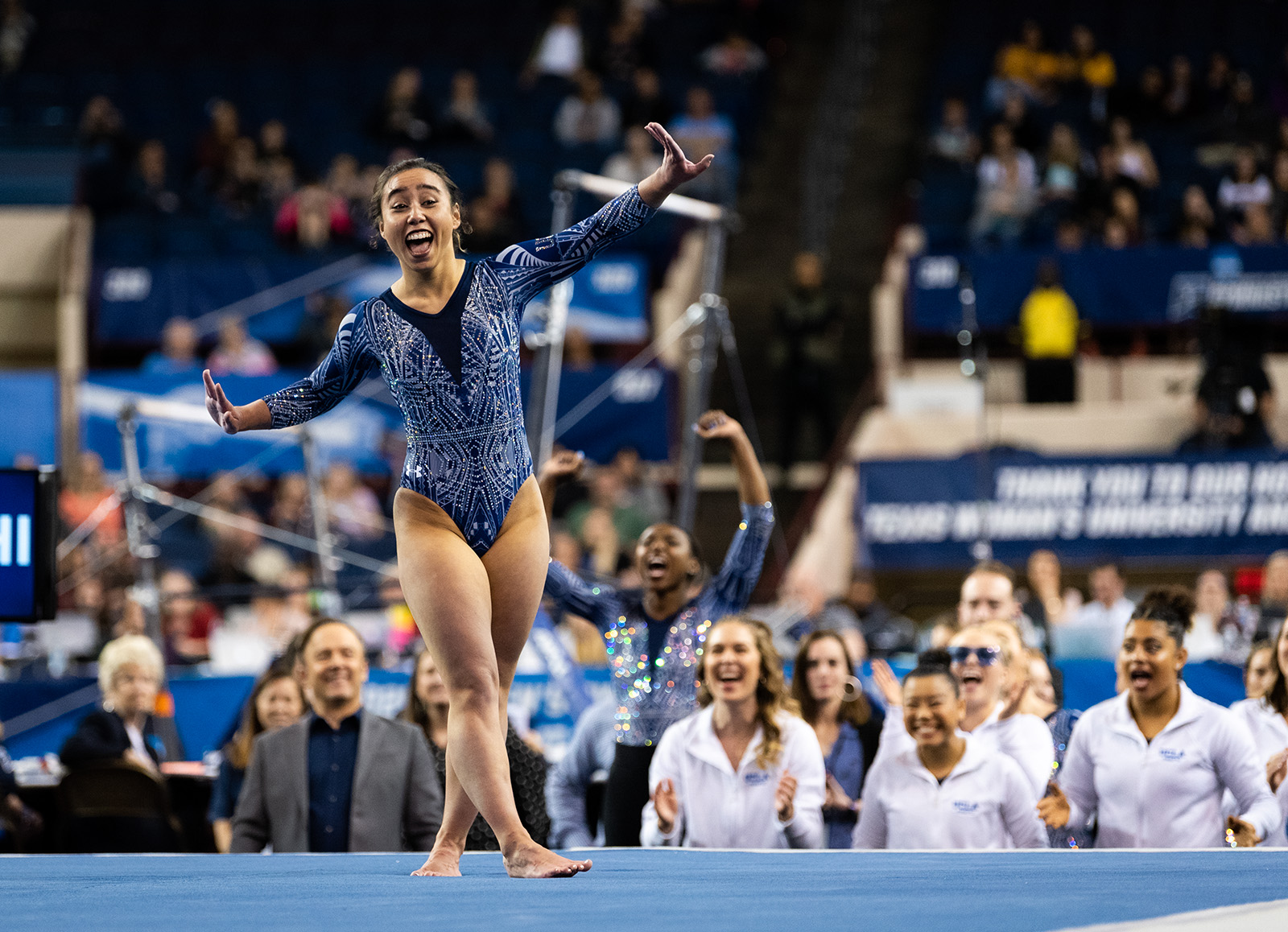 Katelyn Ohashi encourages confidence in UCLA gymnastics, attends events