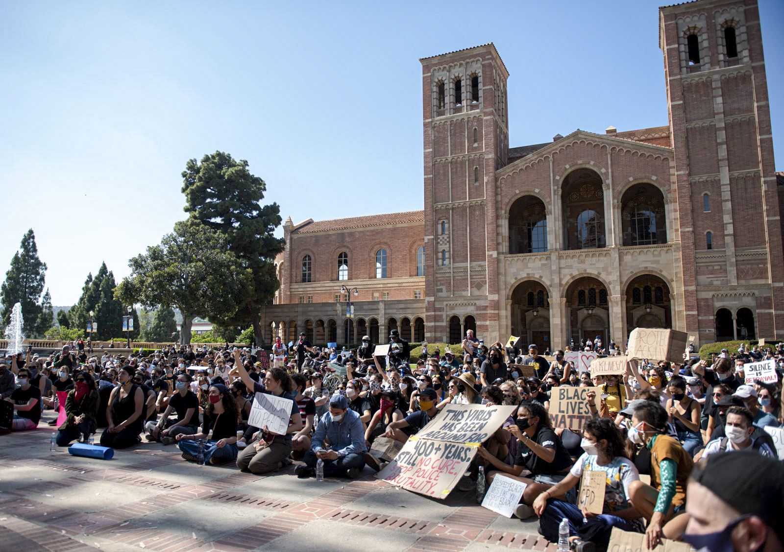 Hundreds Gather At Ucla To Protest Police Brutality Racial