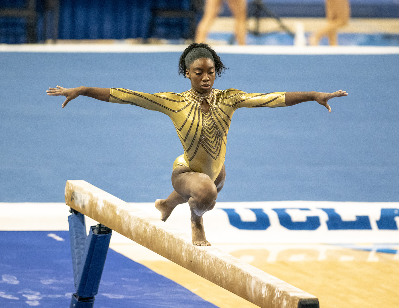 UCLA gymnastics shows determination for Utah match following seasonlow