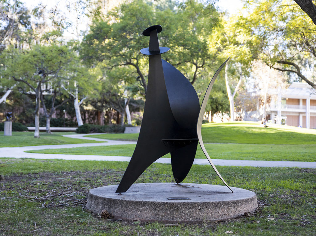 Alexander Calder&squot;s 1959 sculpture, "Button Flower," is one of the many pieces in the Franklin D. Sculpture Garden familiar to the public art world. (Ashley Kenney/Photo editor)
