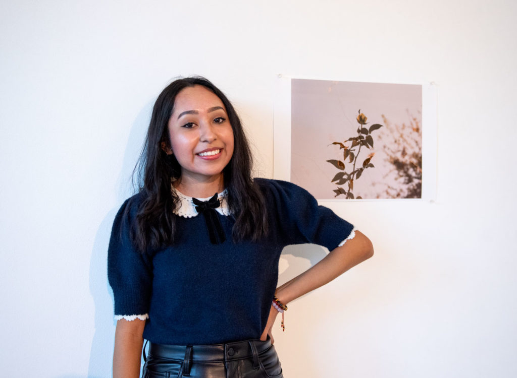 Fourth-year art student Kimberly Gutierrez used the technique double exposure in her photograph for the exhibition, “Double Frames.” (Jefferson Alade/Daily Bruin)