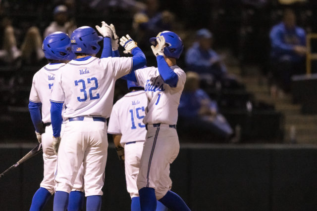 UCLA's Jared Karros following UCLA's win over USC 