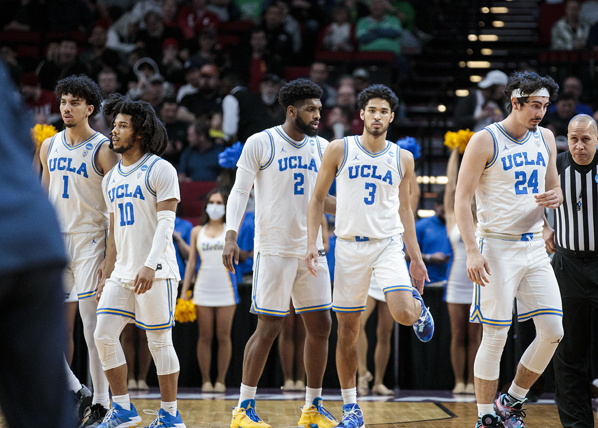 UCLA Men's Basketball on X: Tonight's starting 5⃣ for UCLA. 10 Tyger  Campbell 3 Johnny Juzang 1 Jules Bernard 24 Jaime Jaquez Jr. 2 Cody Riley  #GoBruins