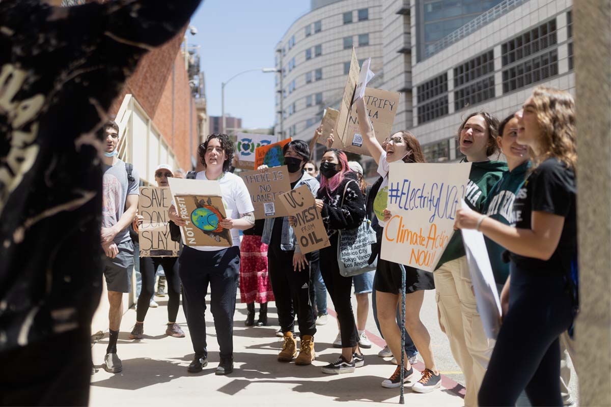 Earth Day protest calls for UC, UCLA to take tangible sustainability ...