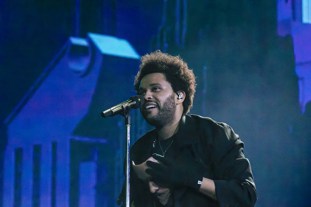 The Weeknd Coat At SoFi Stadium Live