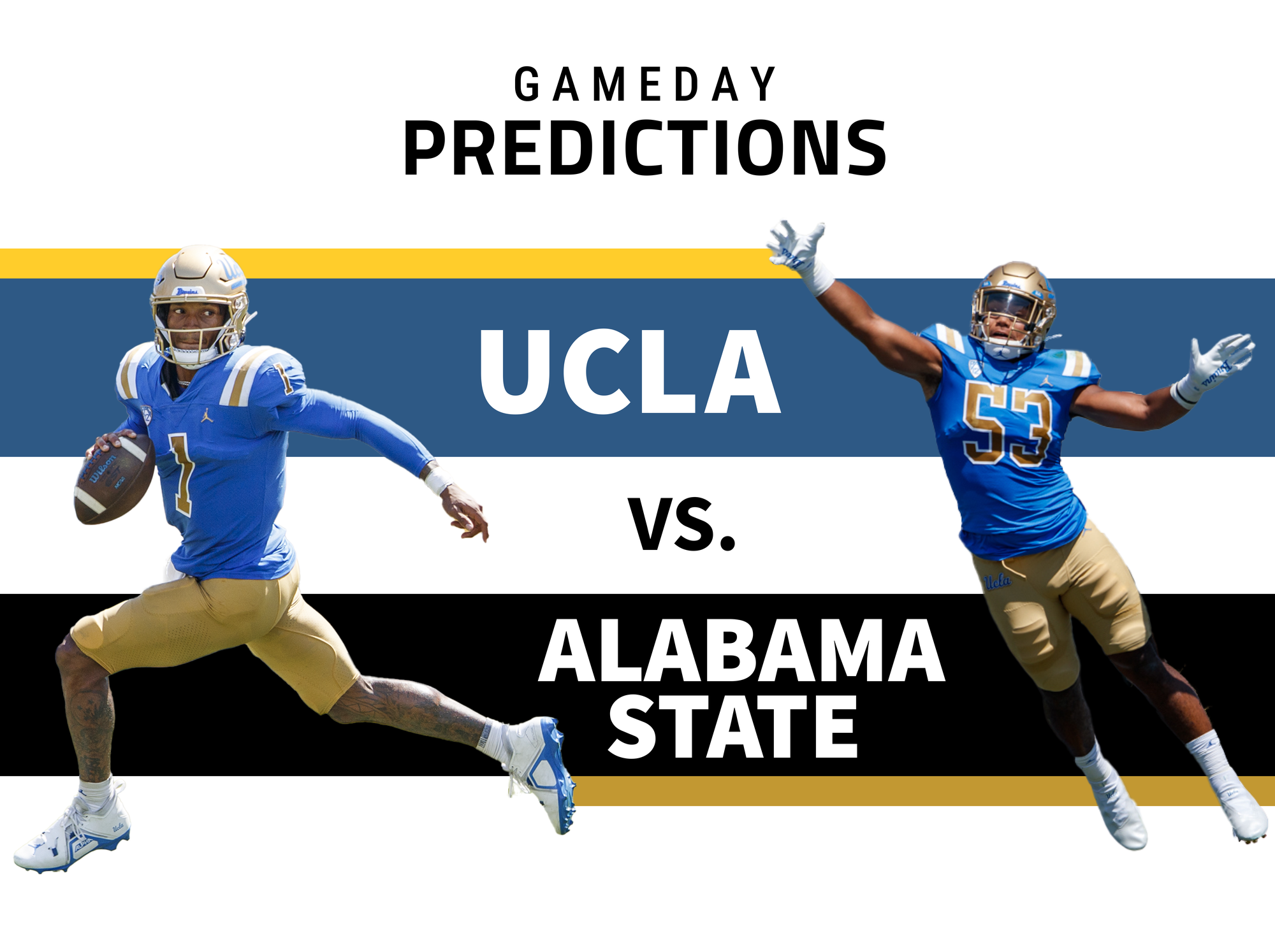 Gameday predictions UCLA vs. Alabama State Daily Bruin