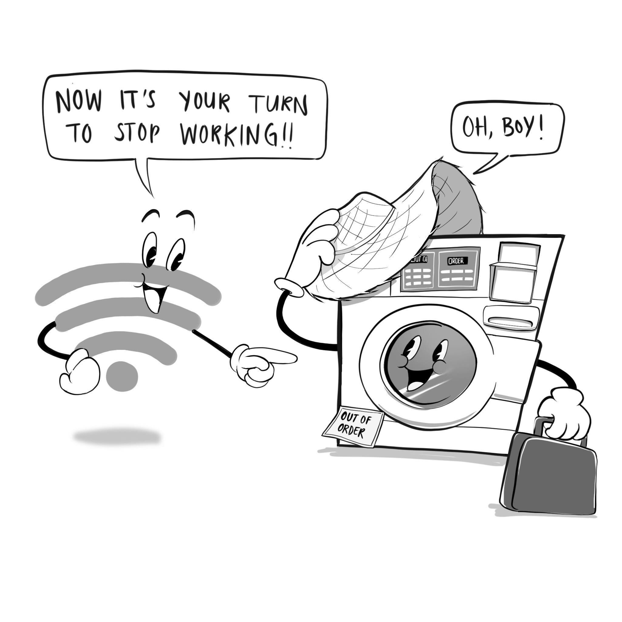 Editorial Cartoon Washer Woes Daily Bruin
