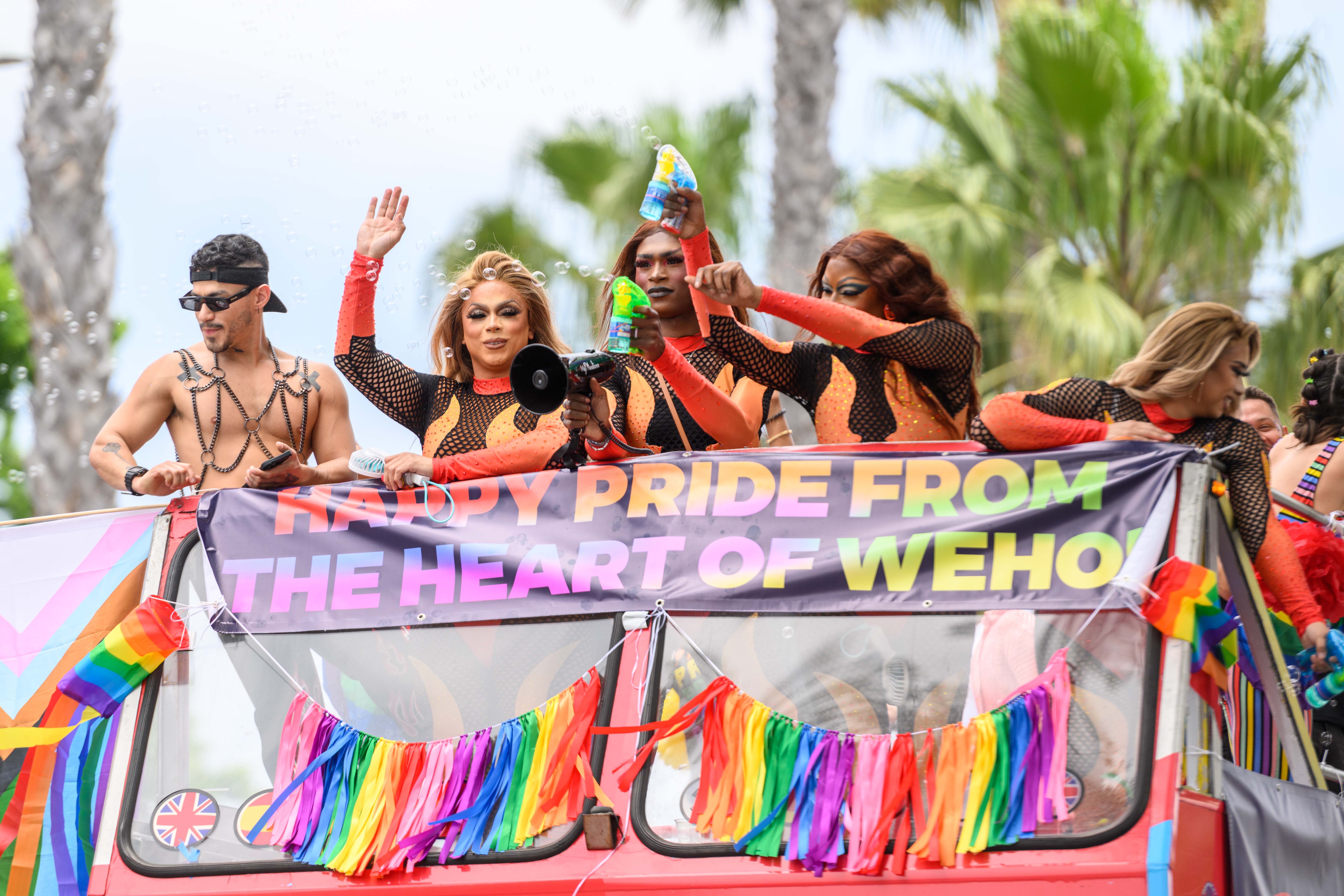 At WeHo Pride Parade, attendees express support for LGBTQ+ community