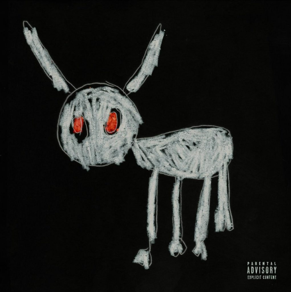 Scrawled in white and red crayon, the "For All the Dogs" cover was drawn by Drake&squot;s son. The Canadian rapper&squot;s album could mark a return his past hip-hop and R&B style. (Courtesy of OVO Sound)
