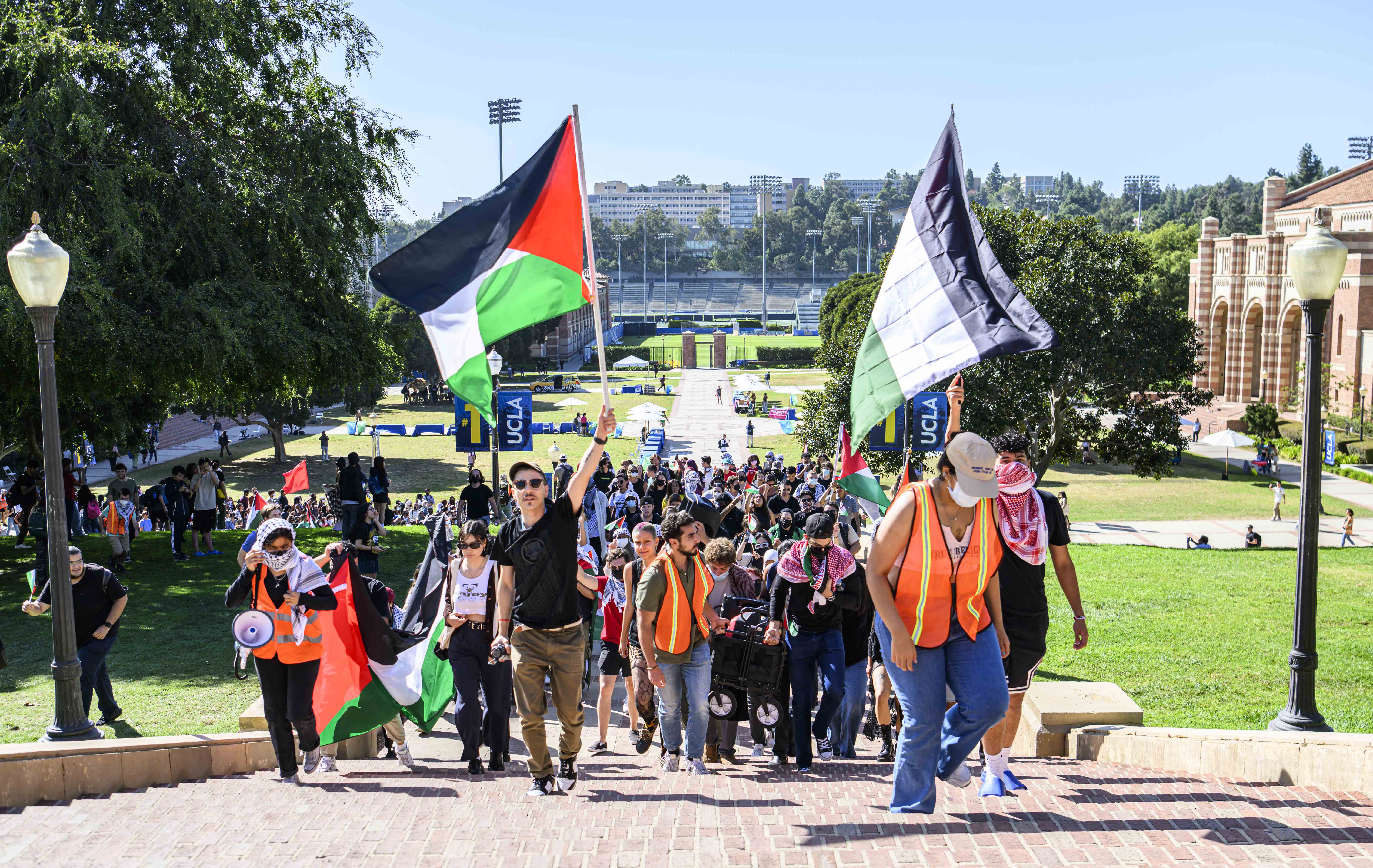 UCLA students attend walkout, teach-in following violence in Palestine ...