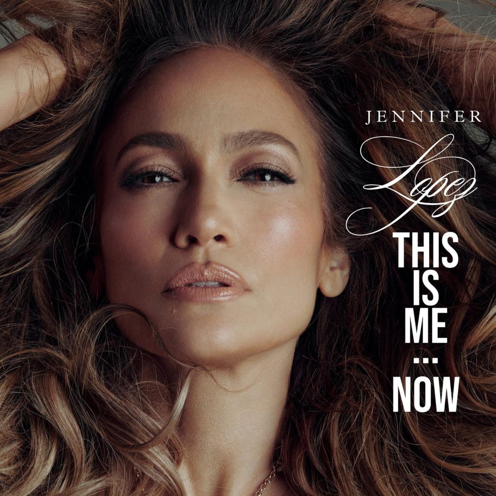 Popstar Jennifer Lopez runs her hands through voluminous hair on the cover of her Feb. 16 album. Presumably a sequel to 2002&squot;s "This Is Me... Then," "This Is Me... Now" and its accompanying film hint at exploring themes of finding love amidst public scrutiny (Courtesy of BMG)