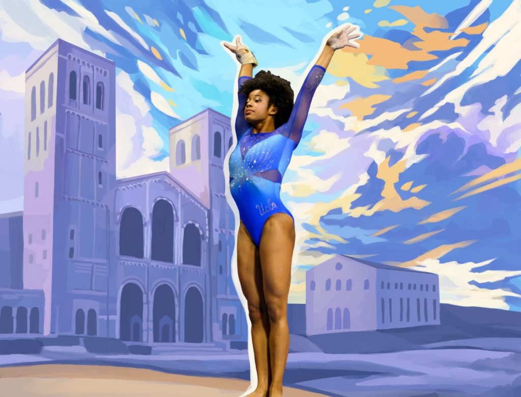 katelyn_rosen05's #MeetTheBruins leotard is inspired by powerful