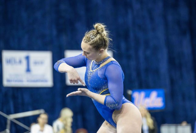 Katelyn Rosen UCLA gymnastics records lowest team score since 2022 in loss to Arizona ...