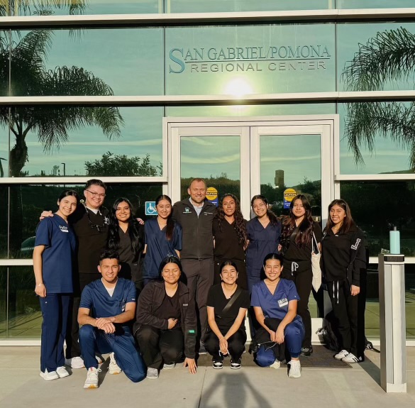 Latinx Pre-Dental Society members are pictured alongside In Motion Dentists in Pomona to provide Special Patient Care. (Courtesy of Javier Rodriguez-RIvera)
