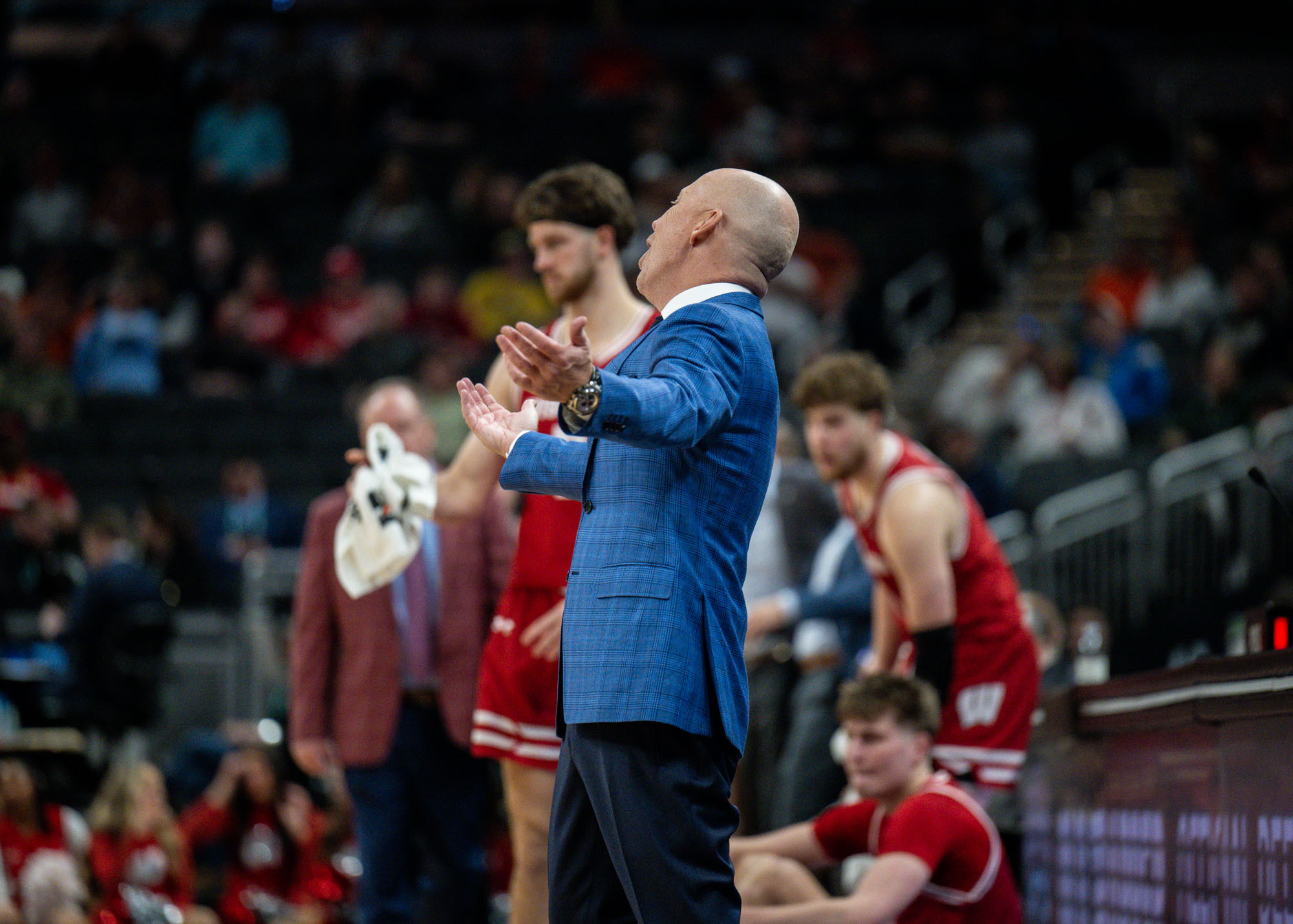 Cronin throws his hands up in the air to argue a call. (Aidan Sun/Assistant Photo editor)