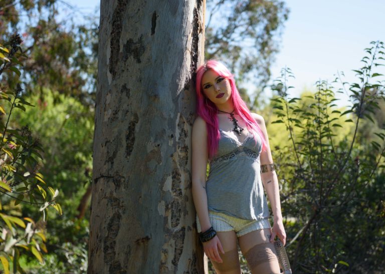 Emily Davis pins her artistic statement in fashion through styling, accessories