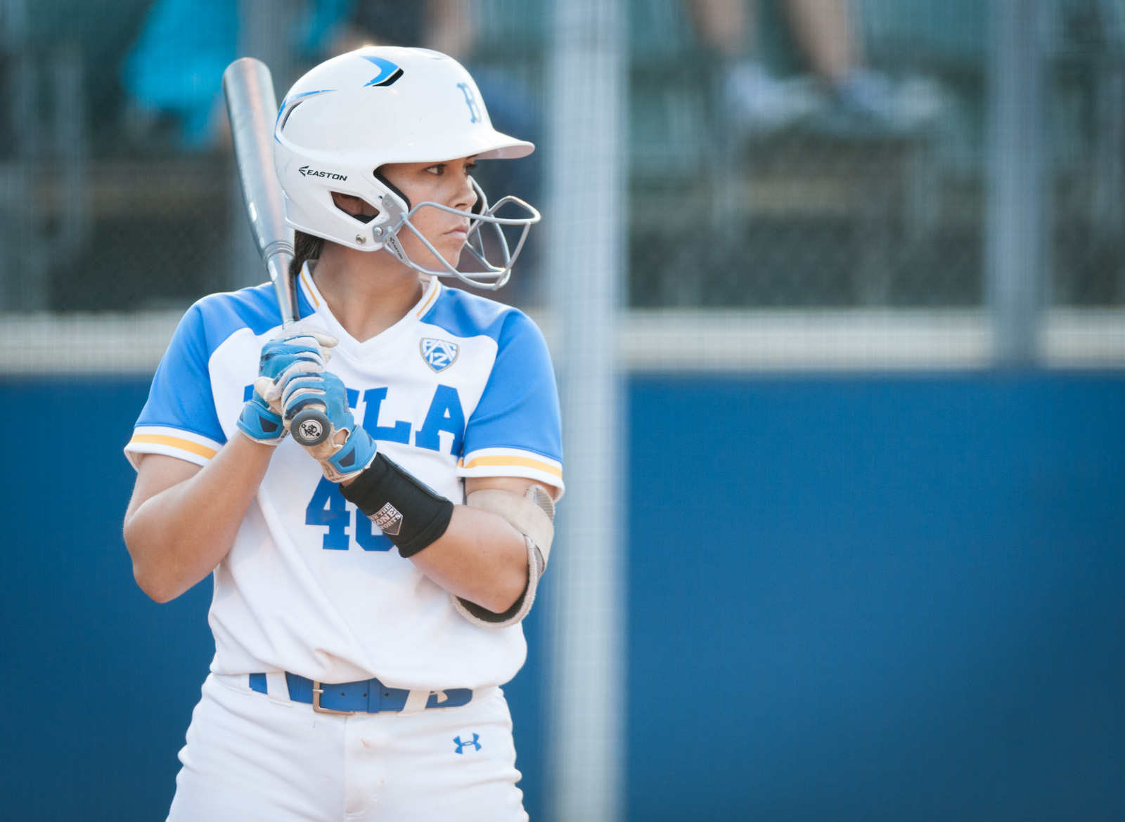 Bubba Nickles steps into the batter's box. The former Bruin utility serves as an assistant coach for UCLA. (Daily Bruin file photo)