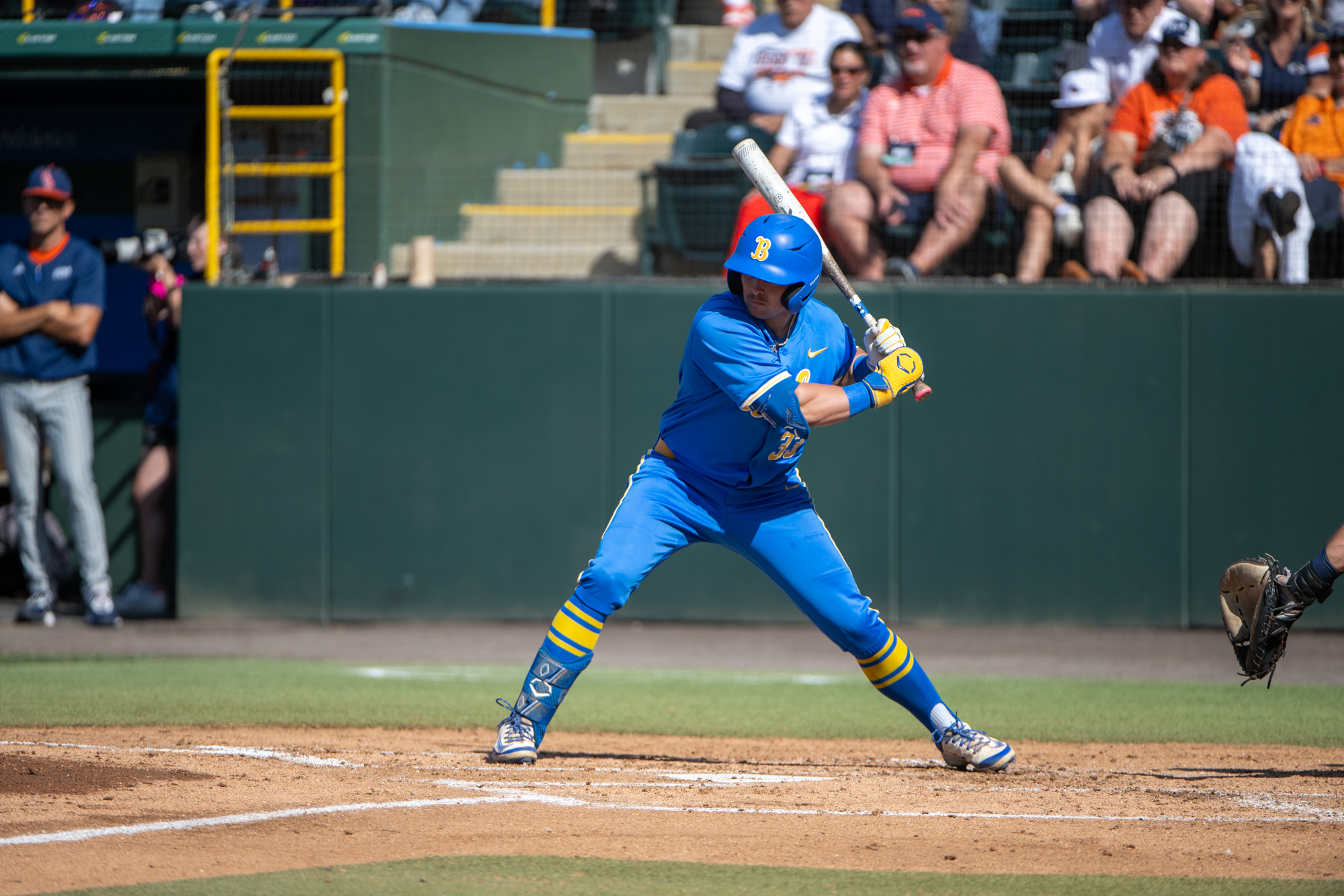 Sophomore designated hitter Blake Balsz prepares his swing. (Michael Gallagher/Assistant Photo editor)