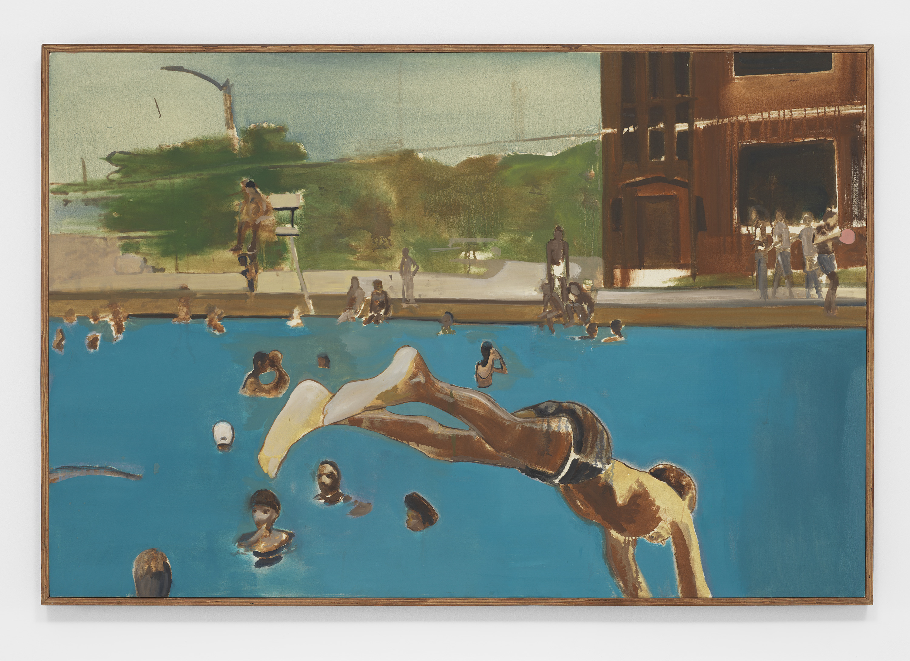 Picture shows an oil on canvas piece by Noah Davis, titled "1975 (8)," 2013. The Hammer Museum&squot;s latest exhibition will feature a collection of works by the late LA-based artist. (Courtesy of Kerry McFate, the Estate of Noah Davis and David Zwirner)