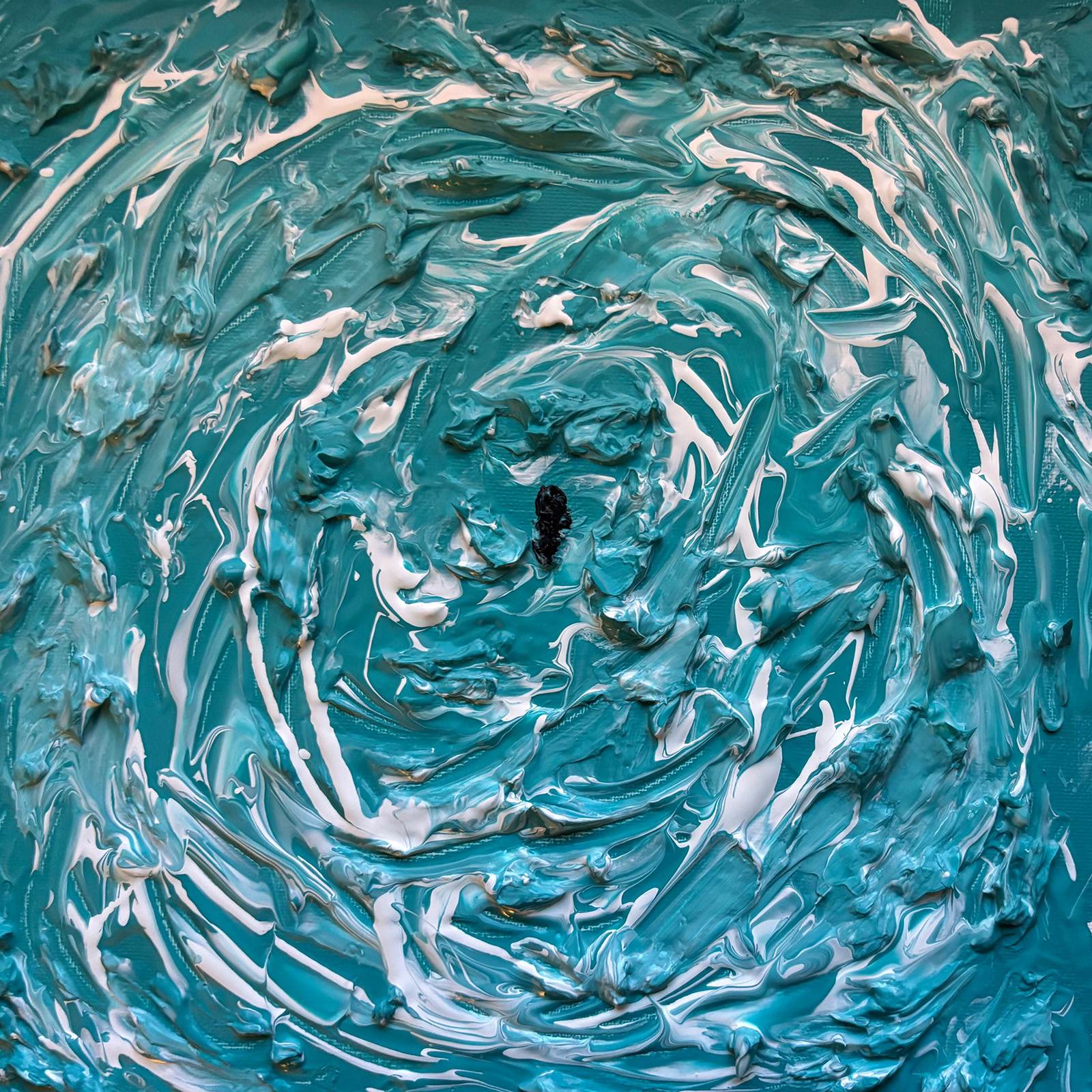 The "Captain Nemo" cover art is an acrylic impasto piece created by the musician. Collaborator Bryan Vazquez said part of Paul&squot;s uniqueness as an artist comes from his cover art, which helps establish his aesthetic. (Courtesy of Xavier Paul)