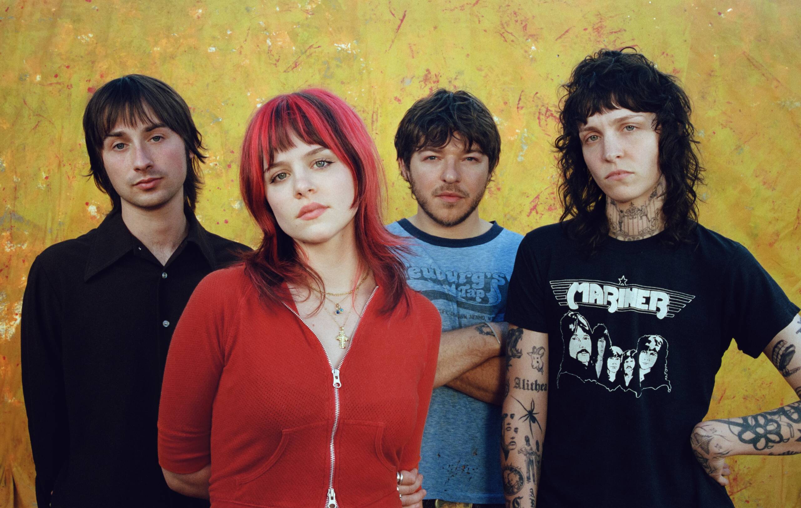 Pictured are the members of Rocket, (from left to right) Alithea Tuttle, Cooper Ladomade, Desi Scaglione and Baron Rinzler. The Los Angeles based band recently released their debut album "R is for Rocket." (Courtesy of Tanner Deutsch)