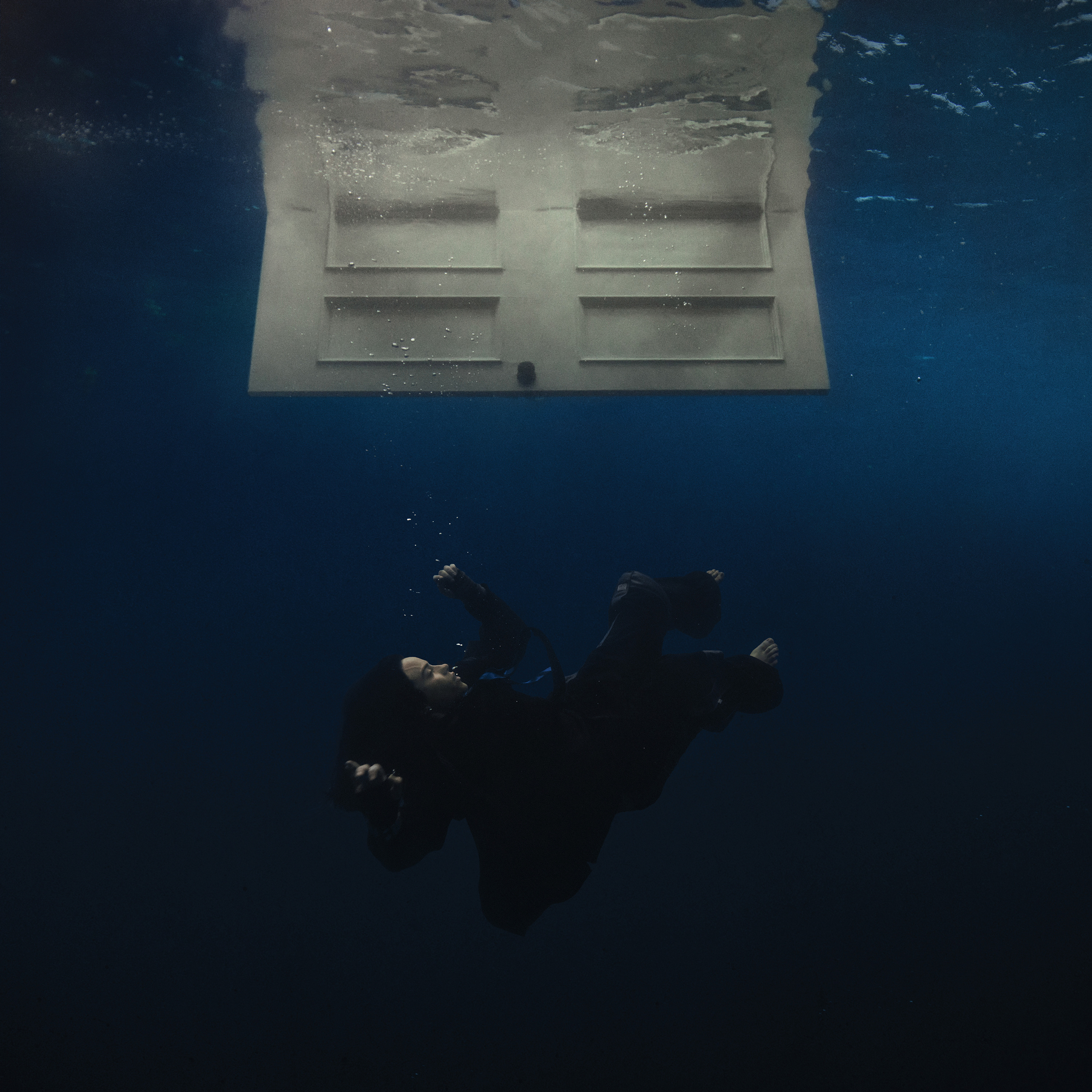 The “HIT ME HARD AND SOFT” cover shows Billie Eilish sinking into a watery abyss. After seven nominations and no wins at the 67th Grammy Awards, Eilish’s latest album makes a comeback with “WILDFLOWER,” nominated for Record Of The Year. (Courtesy of Darkroom/Interscope Records)