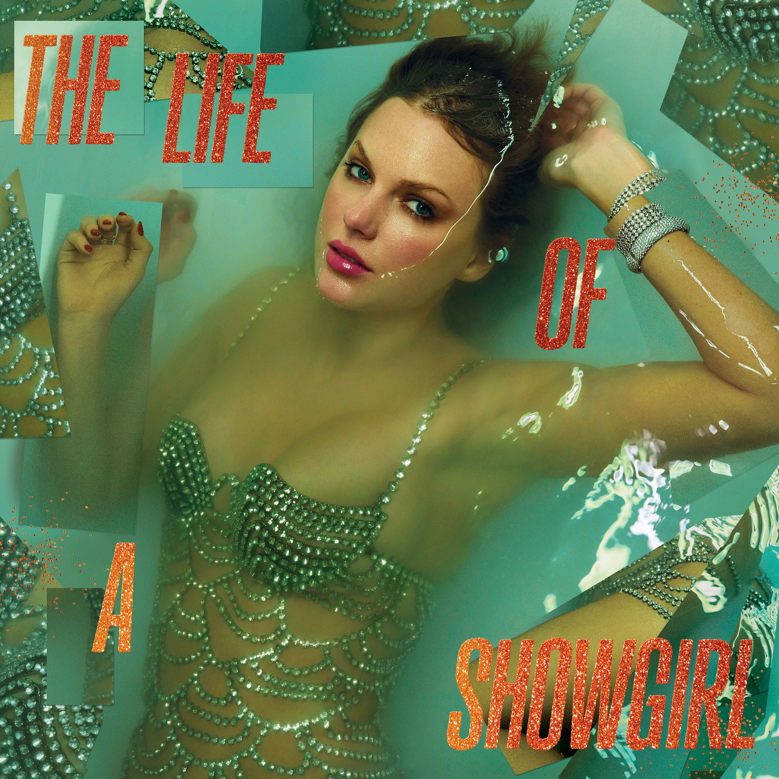 Pictured is the cover of Taylor Swift's twelfth studio album “The Life of a Showgirl.” Characteristic of the pop star, the music video for her lead single “The Fate of Ophelia.” is filled with niche references and easter eggs. (Courtesy of Taylor Swift)