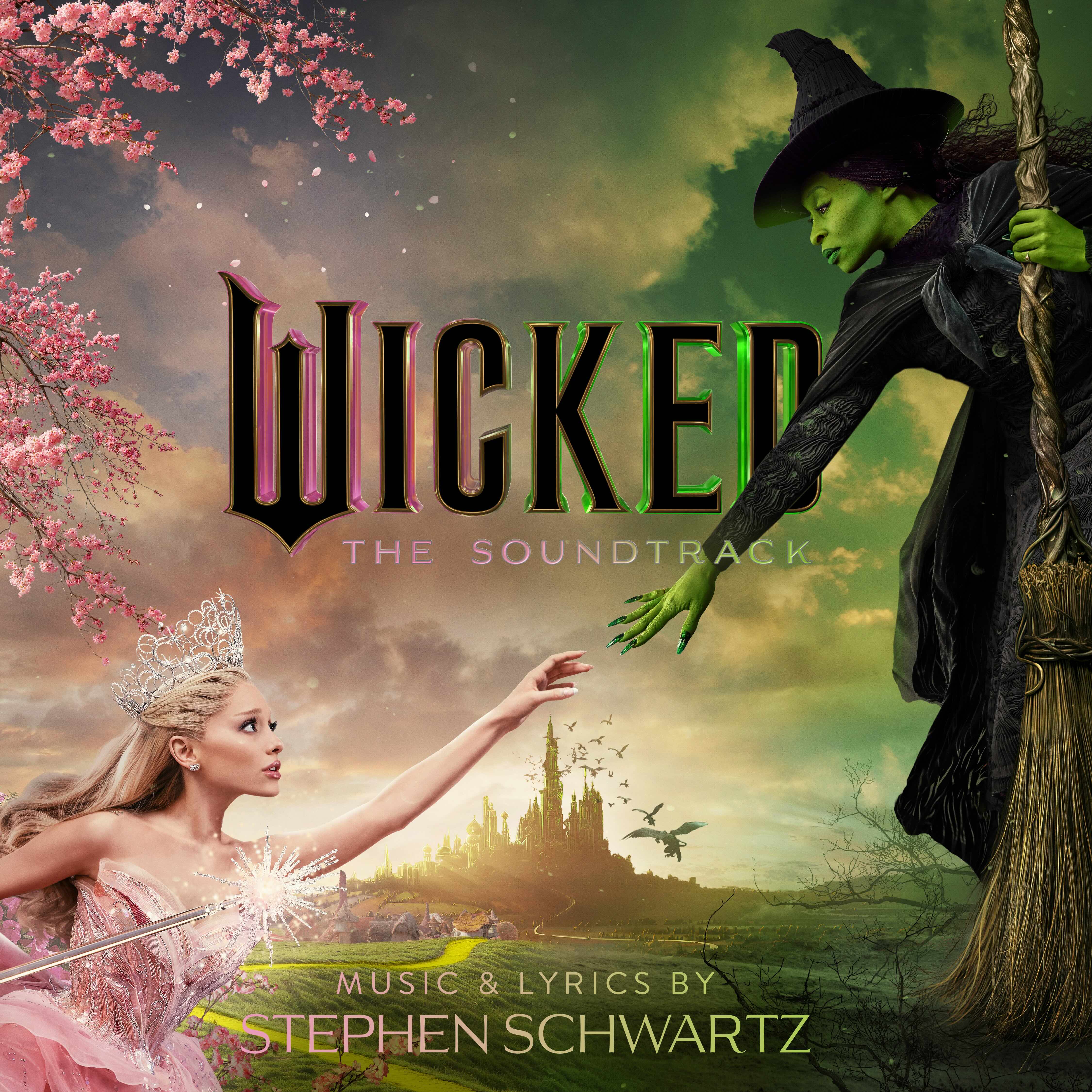 Cover for the "Wicked" soundtrack shows a split pink and green color palette. As one of the two film songs nominated in the category, "Defying Gravity" from the 2024 film won Best Pop Duo/Group Performance at the 68th Grammy Awards. (Universal Studios and Republic Records, a division of UMG Recordings, Inc. and Verve Label Group)