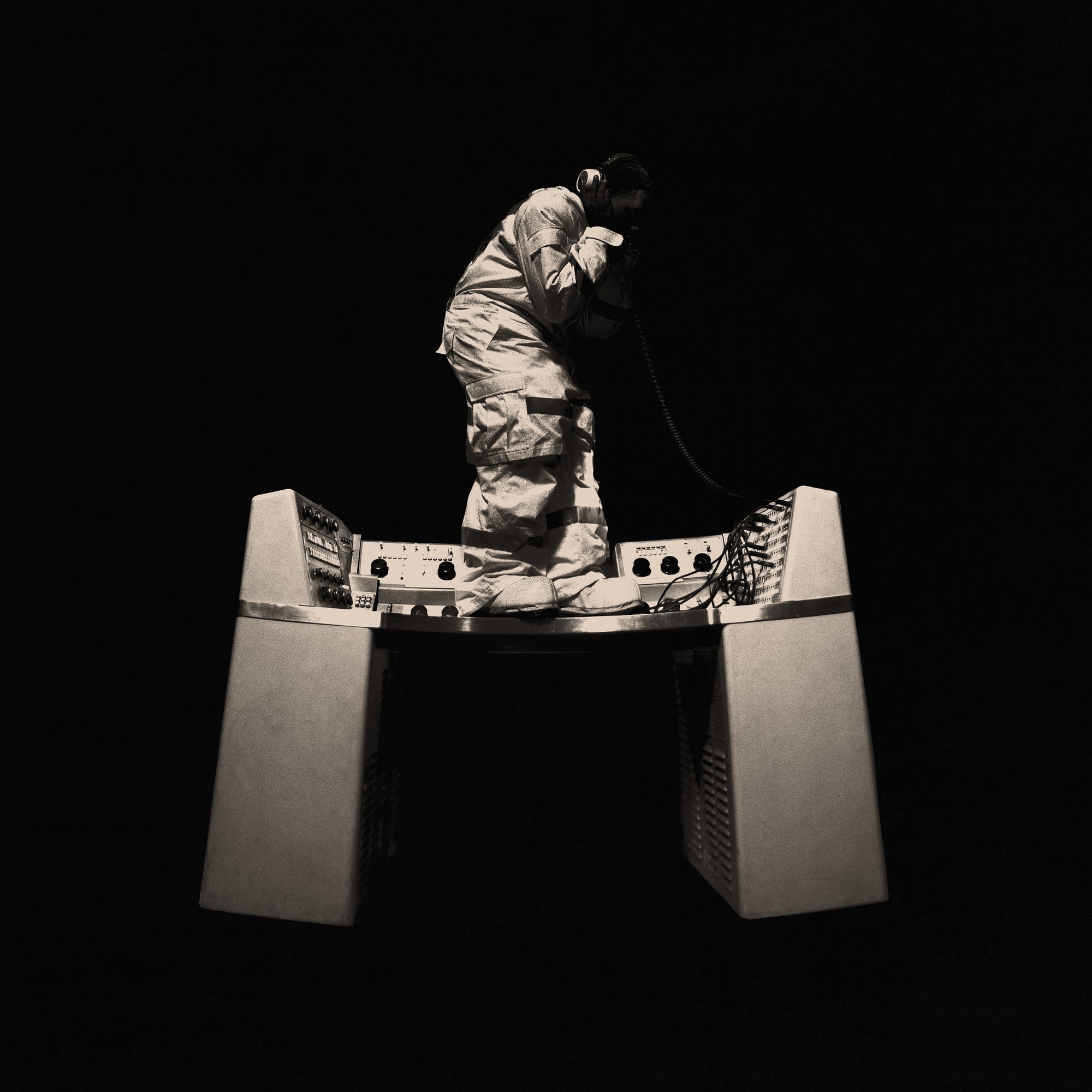 The artwork of Don Toliver’s “OCTANE” shows the rapper standing on what appears to be a sound system table. Toliver released the music video for “Excavator,” the 13th track of his newest album, filmed in the San Gabriel Mountains at the Mount Wilson Observatory. (Courtesy of Cactus Jack / Donnway & Co / Atlantic Records)