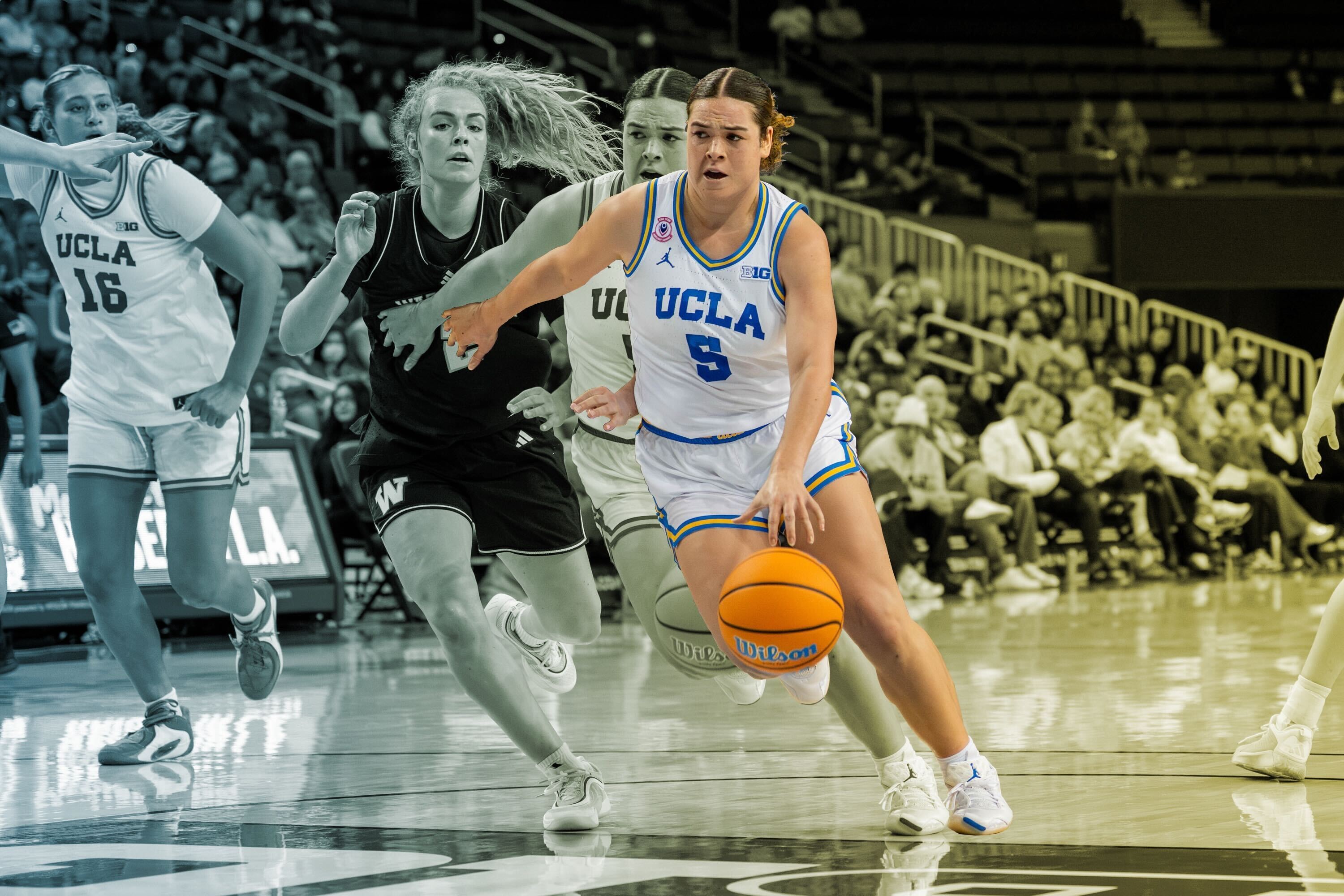 (Photo by Andrew Ramiro Diaz/Photo editor, illustration by Kirsten Matsumoto/Daily Bruin)