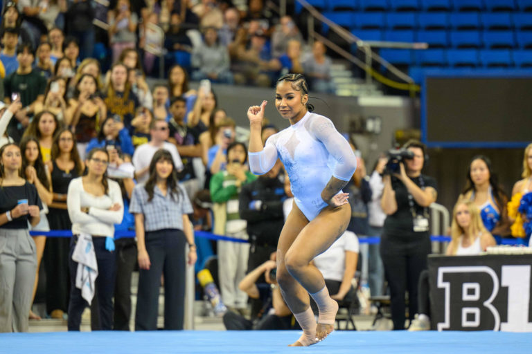Jordan Chiles garners perfect 10 on bars, UCLA gymnastics defeats Stanford
