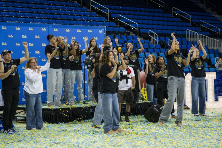 Fans flood Pauley Pavilion to celebrate UCLA women’s basketball’s first NCAA title