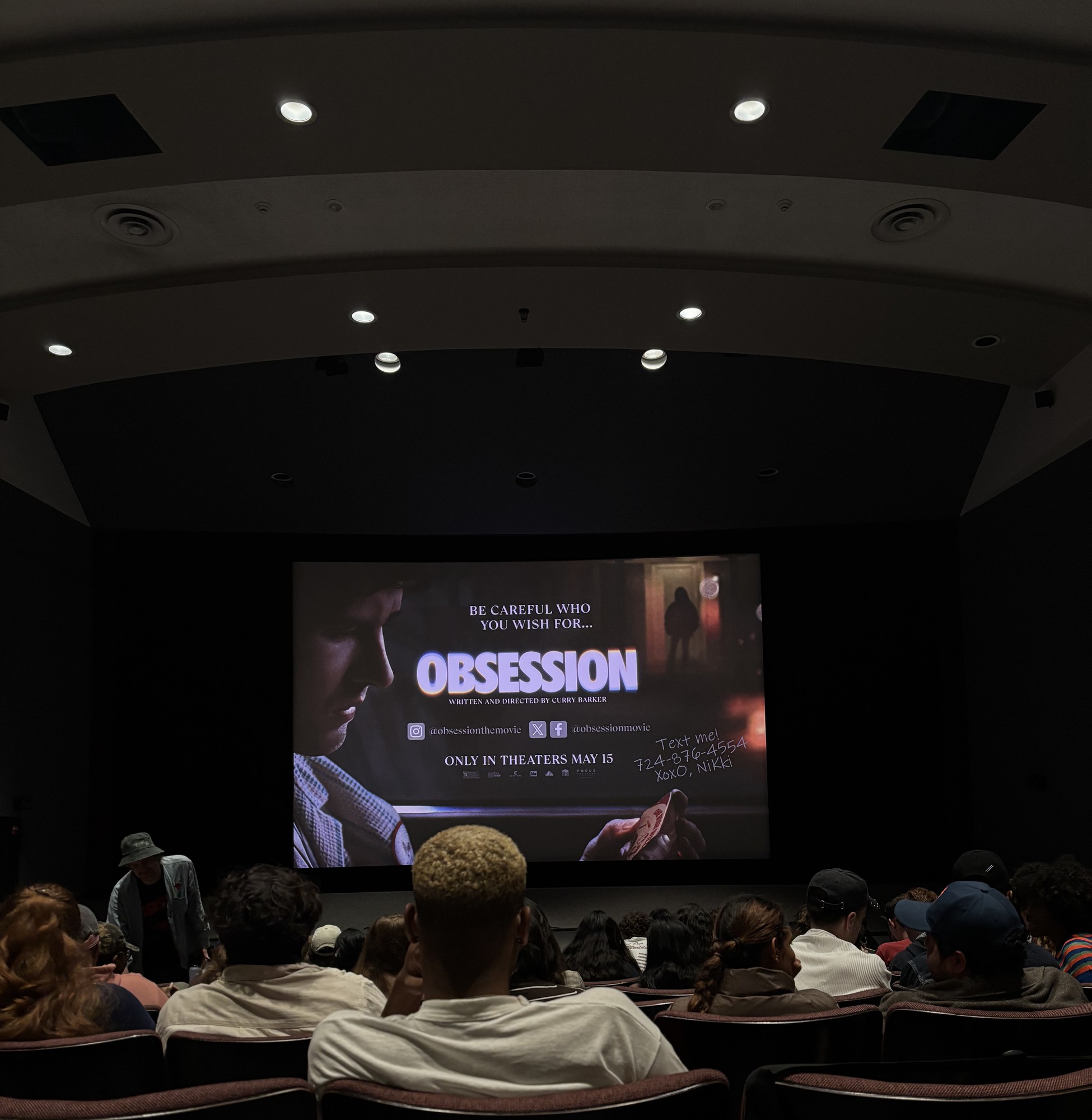 Students gather to view “Obsession” at the James Bridges Theater. (Courtesy of Focus Features)