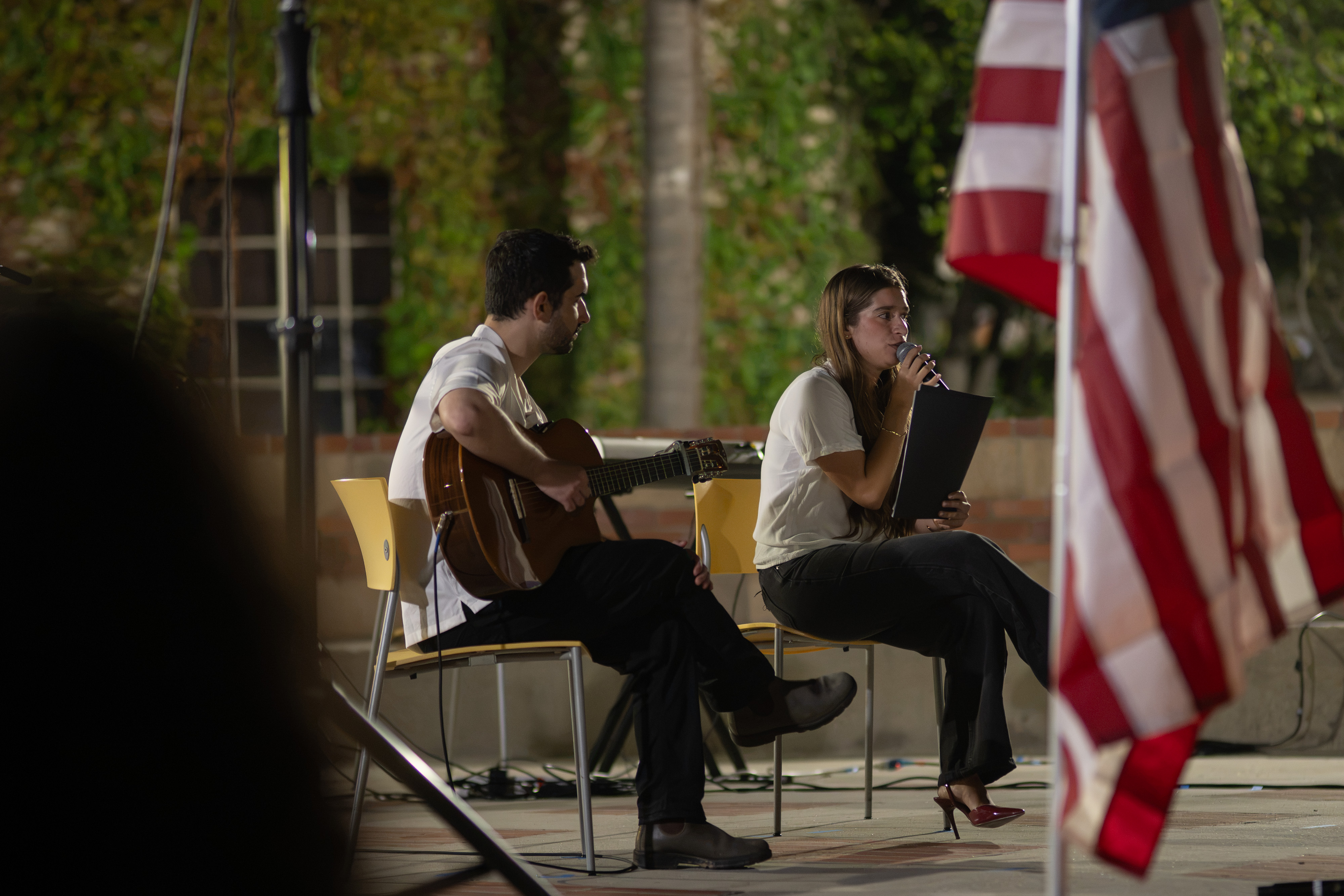 Students and other community members shared person stories and memories of those who were killed during the vigil. (Andrew Ramiro Diaz/Photo editor)