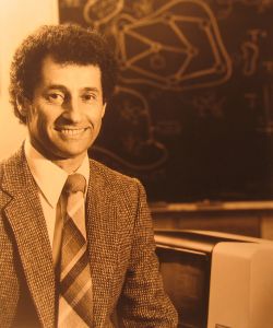 Len In Front Of  Blackboard
